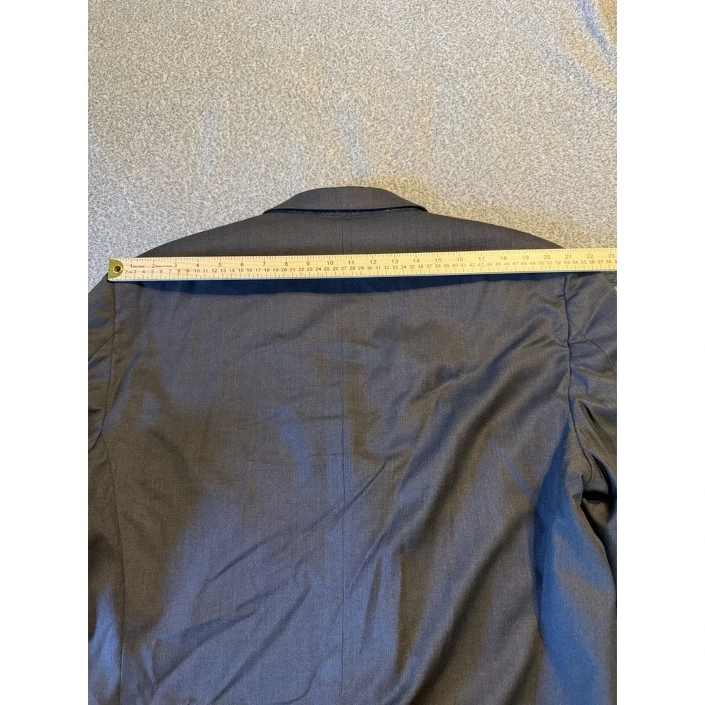 Hickey Freeman Men's Suit Traveler 100% Worsted wool Gray 50L Made In USA